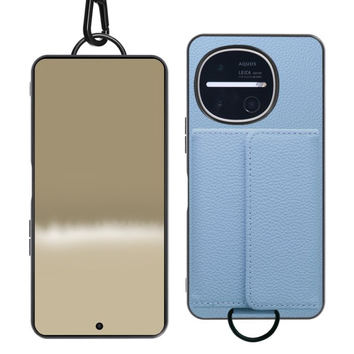 [ LOOF WALLET-SHELL ] AQUOS R11 SH-51G SH-M35  ケース カバー スマホケース ショルダー スマホショルダー 本革 背面収納 財布 カード入れ [ AQUOS R11 ]