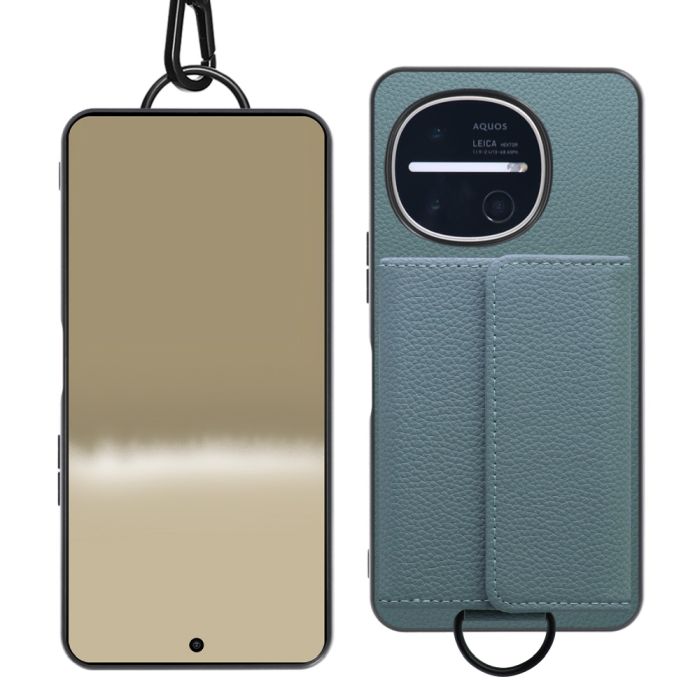 [ LOOF WALLET-SHELL ] AQUOS R11 SH-51G SH-M35  ケース カバー スマホケース ショルダー スマホショルダー 本革 背面収納 財布 カード入れ [ AQUOS R11 ]