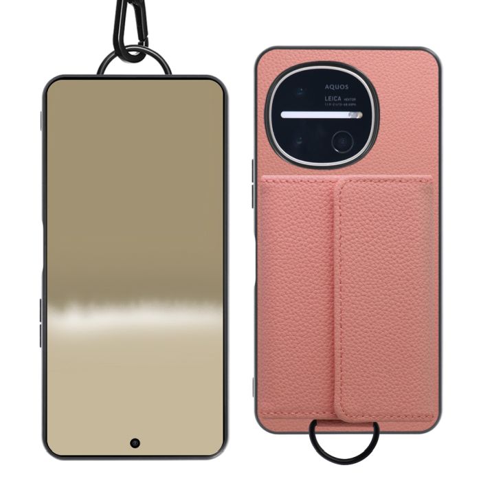 [ LOOF WALLET-SHELL ] AQUOS R11 SH-51G SH-M35  ケース カバー スマホケース ショルダー スマホショルダー 本革 背面収納 財布 カード入れ [ AQUOS R11 ]