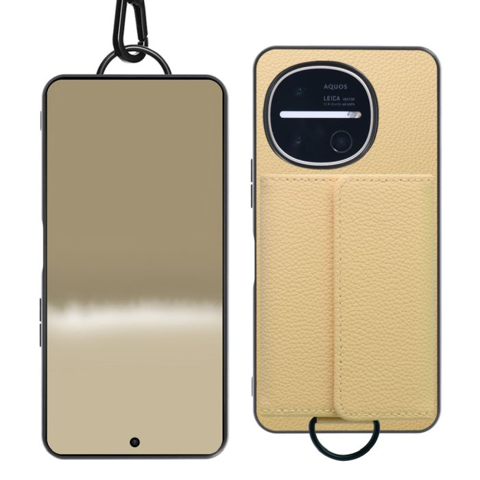 [ LOOF WALLET-SHELL ] AQUOS R11 SH-51G SH-M35  ケース カバー スマホケース ショルダー スマホショルダー 本革 背面収納 財布 カード入れ [ AQUOS R11 ]