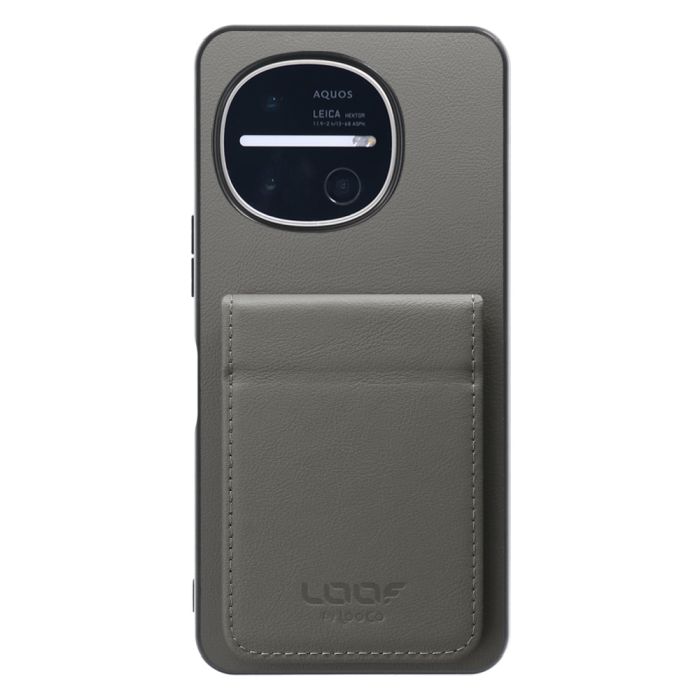 [ LOOF FOLD ] AQUOS R11 SH-51G SH-M35 ケース 背面 カード収納 カード入れ カードポケット カバー スマホケース 薄型 大容量 本革 [ AQUOS R11 ]