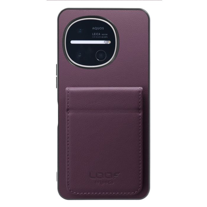 [ LOOF FOLD ] AQUOS R11 SH-51G SH-M35 ケース 背面 カード収納 カード入れ カードポケット カバー スマホケース 薄型 大容量 本革 [ AQUOS R11 ]