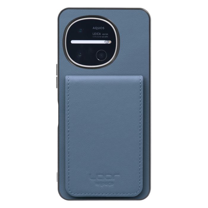 [ LOOF BASIC-SHELL SLIM CARD 4カード ] AQUOS R11 SH-51G SH-M35 ケース 背面 カード収納 カード入れ カードポケット カバー スマホケース 薄型 大容量 本革 [ AQUOS R11 ]