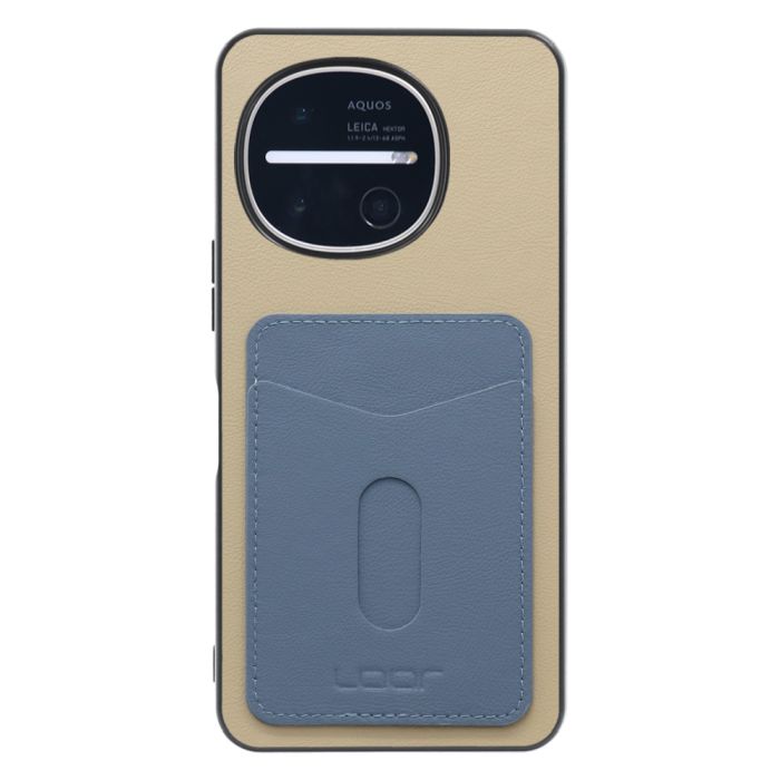 [ LOOF PASS-SHELL (LEATHER Ver.) スライド ] AQUOS R11 SH-51G SH-M35 スマホケース 背面 ケース カバー ハードケース カード収納 カードホルダー ストラップホール [ AQUOS R11 ]