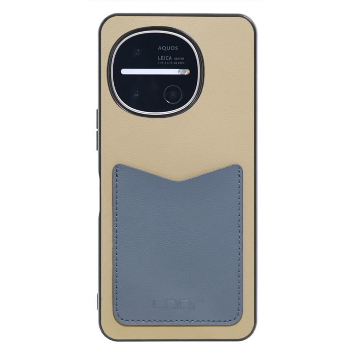 [ LOOF PASS-SHELL (LEATHER Ver.) ] AQUOS R11 SH-51G SH-M35 スマホケース 背面 ケース カバー ハードケース カード収納 カードホルダー ストラップホール [ AQUOS R11 ]