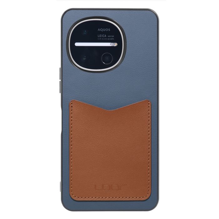 [ LOOF PASS-SHELL (LEATHER Ver.) ] AQUOS R11 SH-51G SH-M35 スマホケース 背面 ケース カバー ハードケース カード収納 カードホルダー ストラップホール [ AQUOS R11 ]