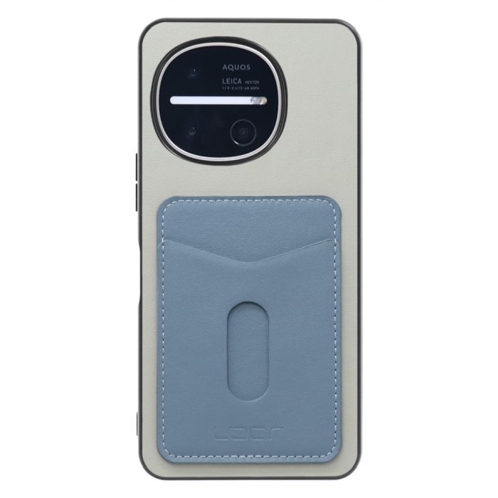 [ LOOF PASS-SHELL スライド] AQUOS R11 SH-51G SH-M35 スマホケース 背面 ケース カバー ハードケース カード収納 カードホルダー ストラップホール [ AQUOS R11 ]
