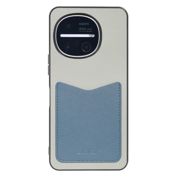 [ LOOF PASS-SHELL ] AQUOS R11 SH-51G SH-M35 スマホケース 背面 ケース カバー ハードケース カード収納 カードホルダー ストラップホール [ AQUOS R11 ]