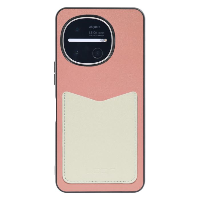[ LOOF PASS-SHELL ] AQUOS R11 SH-51G SH-M35 スマホケース 背面 ケース カバー ハードケース カード収納 カードホルダー ストラップホール [ AQUOS R11 ]