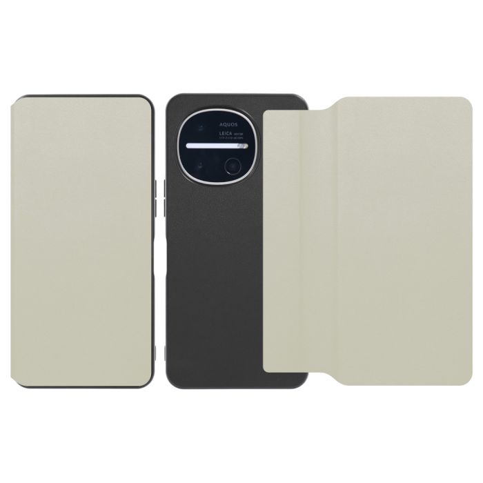 [ LOOF SLIM-FIT ] AQUOS R11 SH-51G SH-M35 スマホケース 背面 ケース カバー 手帳型 ハードケース カード収納 ポケットあり/なし マグネットなし ストラップホール [ AQUOS R11 ]