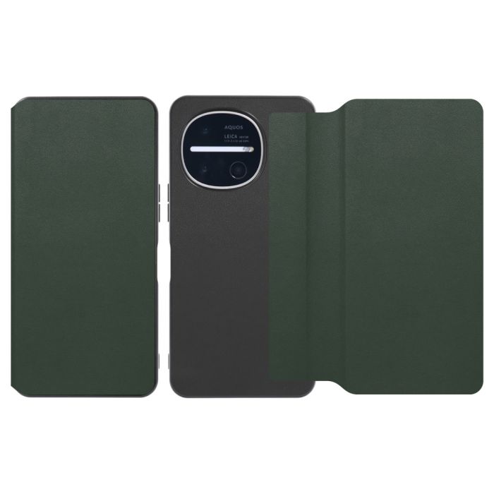 [ LOOF SLIM-FIT ] AQUOS R11 SH-51G SH-M35 スマホケース 背面 ケース カバー 手帳型 ハードケース カード収納 ポケットあり/なし マグネットなし ストラップホール [ AQUOS R11 ]