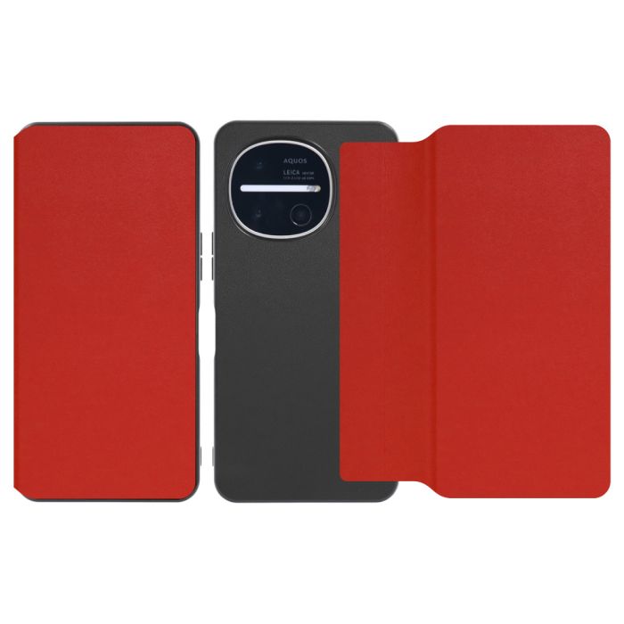 [ LOOF SLIM-FIT ] AQUOS R11 SH-51G SH-M35 スマホケース 背面 ケース カバー 手帳型 ハードケース カード収納 ポケットあり/なし マグネットなし ストラップホール [ AQUOS R11 ]
