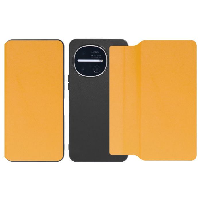[ LOOF SLIM-FIT ] AQUOS R11 SH-51G SH-M35 スマホケース 背面 ケース カバー 手帳型 ハードケース カード収納 ポケットあり/なし マグネットなし ストラップホール [ AQUOS R11 ]