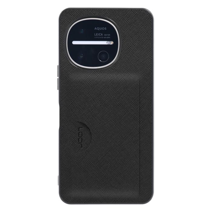 [ LOOF CASUAL-SLOT ] AQUOS R11 SH-51G SH-M35 スマホケース 背面 カード入れ カードポケット ケース カバー ハードケース カード収納 ストラップホール [ AQUOS R11 ]