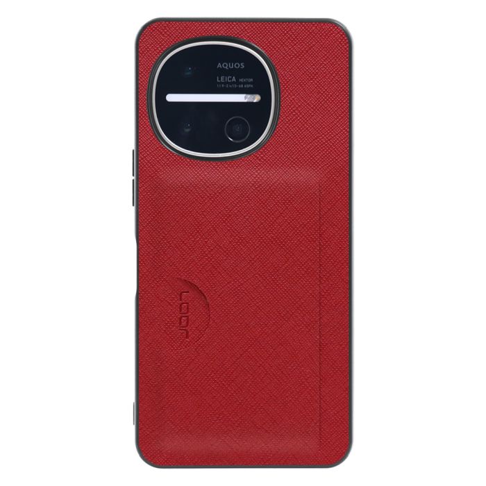 [ LOOF CASUAL-SLOT ] AQUOS R11 SH-51G SH-M35 スマホケース 背面 カード入れ カードポケット ケース カバー ハードケース カード収納 ストラップホール [ AQUOS R11 ]