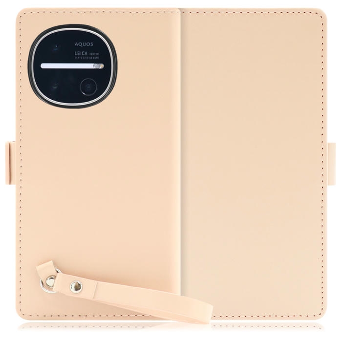 [ LOOF MACARON ] AQUOS R11 SH-51G SH-M35 スマホケース ケース カバー 手帳型ケース カード収納 ストラップ ベルト付き マグネット付き 本革 [ AQUOS R11 ]