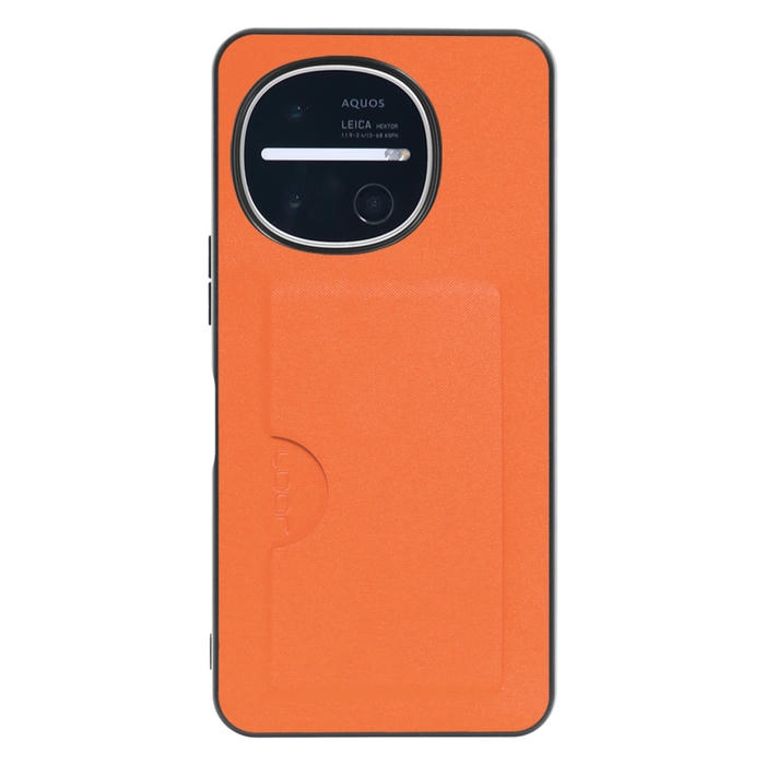 [ LOOF SKIN SLIM-SLOT ] AQUOS R11 SH-51G SH-M35 スマホケース 背面 ケース カバー ハードケース カード収納 PUレザー ストラップホール [ AQUOS R11 ]