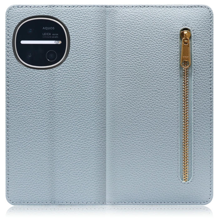 [ LOOF POCKET ] AQUOS R11 SH-51G SH-M35 スマホケース ケース カバー 手帳型ケース カード収納 本革 マグネットなし ベルトなし ポケット ファスナー [ AQUOS R11 ]