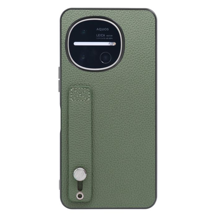 [ LOOF HOLD-SHELL ] AQUOS R11 SH-51G SH-M35 スマホケース 背面 ケース カバー ハードケース 背面ベルト 本革 ストラップホール [ AQUOS R11 ]