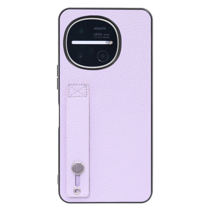 [ LOOF HOLD-SHELL ] AQUOS R11 SH-51G SH-M35 スマホケース 背面 ケース カバー ハードケース 背面ベルト 本革 ストラップホール [ AQUOS R11 ]
