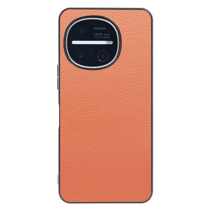 [ LOOF LUXURY-SHELL ] AQUOS R11 SH-51G SH-M35 スマホケース 背面 ケース カバー ハードケース 本革 ストラップホール [ AQUOS R11 ]