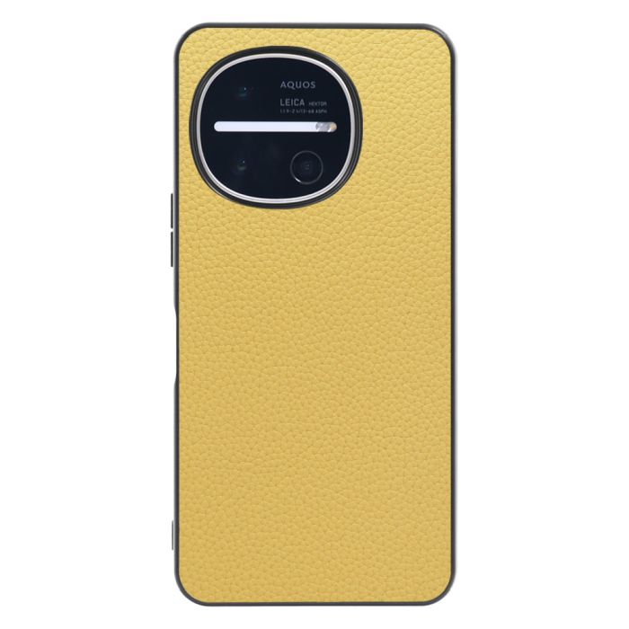 [ LOOF LUXURY-SHELL ] AQUOS R11 SH-51G SH-M35 スマホケース 背面 ケース カバー ハードケース 本革 ストラップホール [ AQUOS R11 ]