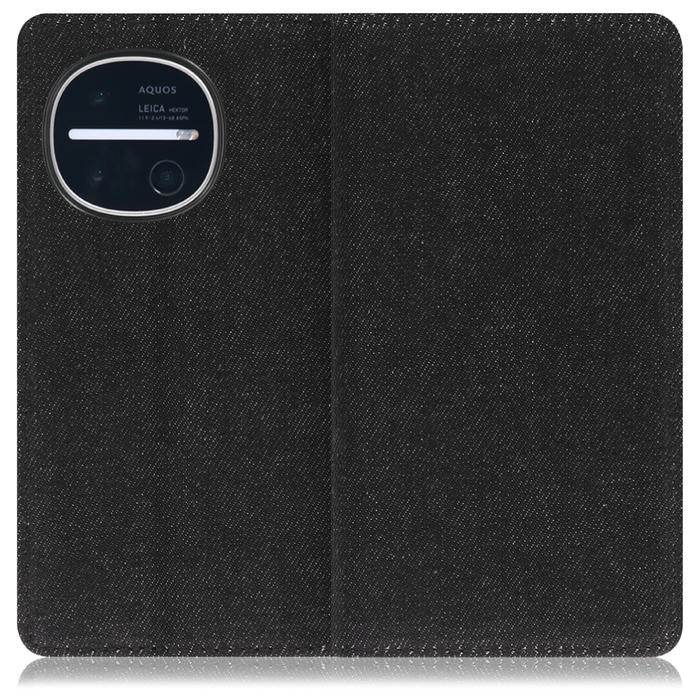 [ LOOF DENIM ] AQUOS R11 SH-51G SH-M35 スマホケース ケース カバー 手帳型ケース カード収納 マグネット付き デニム ベルトなし [ AQUOS R11 ]
