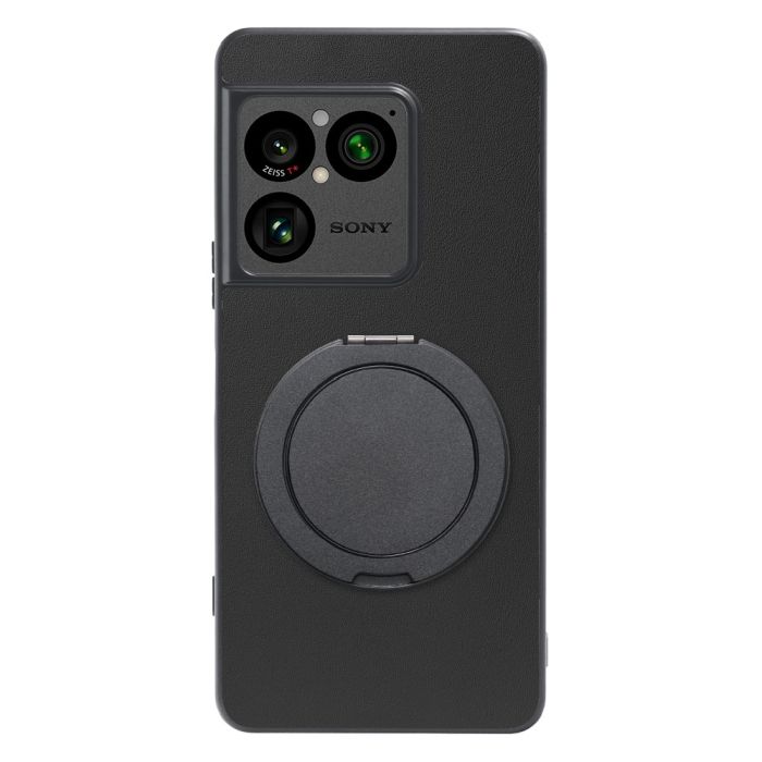 [ LOOF RING-SHELL (シンプル Ver.) ] Xperia 1 VIII XQ-GE44 SO-51G スマホケース 背面 ケース カバー ハードケース スマホリング リング付き 本革 ストラップホール [ Xperia 1 VIII ]
