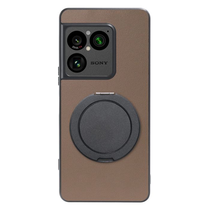 [ LOOF RING-SHELL (シンプル Ver.) ] Xperia 1 VIII XQ-GE44 SO-51G スマホケース 背面 ケース カバー ハードケース スマホリング リング付き 本革 ストラップホール [ Xperia 1 VIII ]
