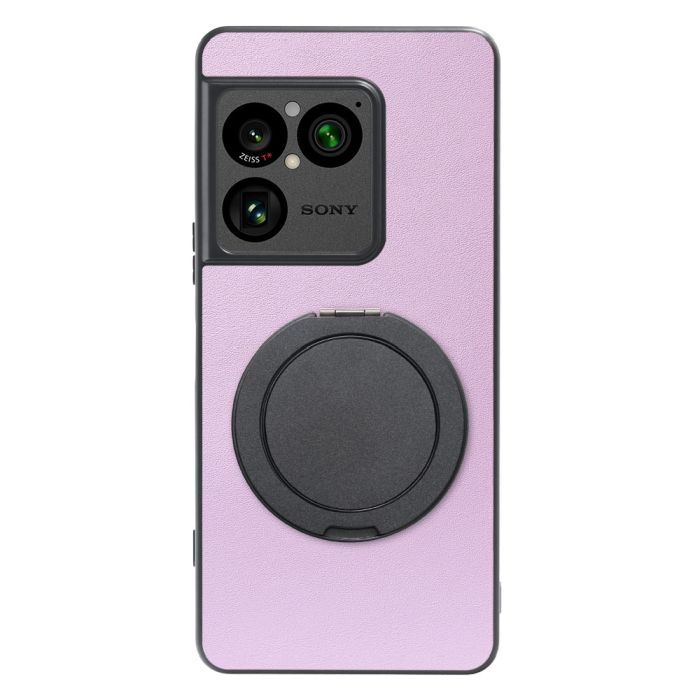 [ LOOF RING-SHELL (シンプル Ver.) ] Xperia 1 VIII XQ-GE44 SO-51G スマホケース 背面 ケース カバー ハードケース スマホリング リング付き 本革 ストラップホール [ Xperia 1 VIII ]
