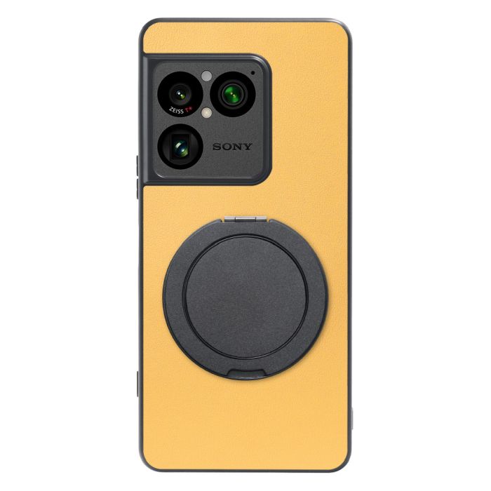 [ LOOF RING-SHELL (シンプル Ver.) ] Xperia 1 VIII XQ-GE44 SO-51G スマホケース 背面 ケース カバー ハードケース スマホリング リング付き 本革 ストラップホール [ Xperia 1 VIII ]