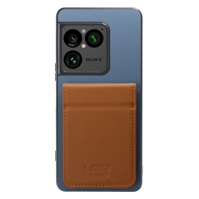 [ LOOF BASIC-SHELL SLIM CARD 2カード ] Xperia 1 VIII XQ-GE44 SO-51G ケース 背面 カード収納 カード入れ カードポケット カバー スマホケース 薄型 大容量 本革 [ Xperia 1 VIII ]