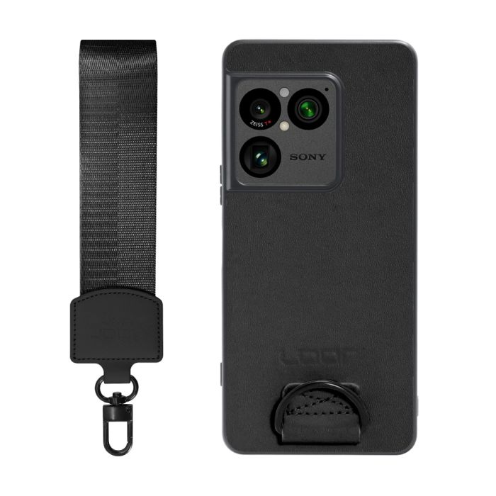 [ LOOF STRAP-SHELL (ショートVer.) ] Xperia 1 VIII XQ-GE44 SO-51G スマホケース 背面 ケース カバー ハードケース ハンドストラップ  本革 [ Xperia 1 VIII ]