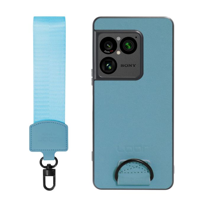 [ LOOF STRAP-SHELL (ショートVer.) ] Xperia 1 VIII XQ-GE44 SO-51G スマホケース 背面 ケース カバー ハードケース ハンドストラップ  本革 [ Xperia 1 VIII ]