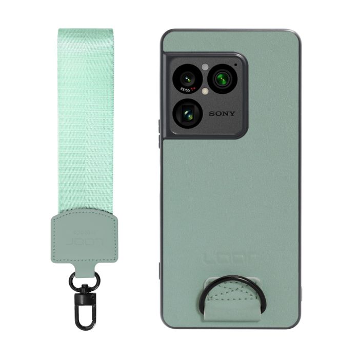 [ LOOF STRAP-SHELL (ショートVer.) ] Xperia 1 VIII XQ-GE44 SO-51G スマホケース 背面 ケース カバー ハードケース ハンドストラップ  本革 [ Xperia 1 VIII ]
