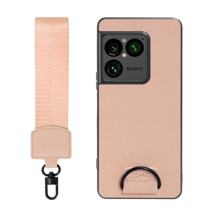 [ LOOF STRAP-SHELL (ショートVer.) ] Xperia 1 VIII XQ-GE44 SO-51G スマホケース 背面 ケース カバー ハードケース ハンドストラップ  本革 [ Xperia 1 VIII ]