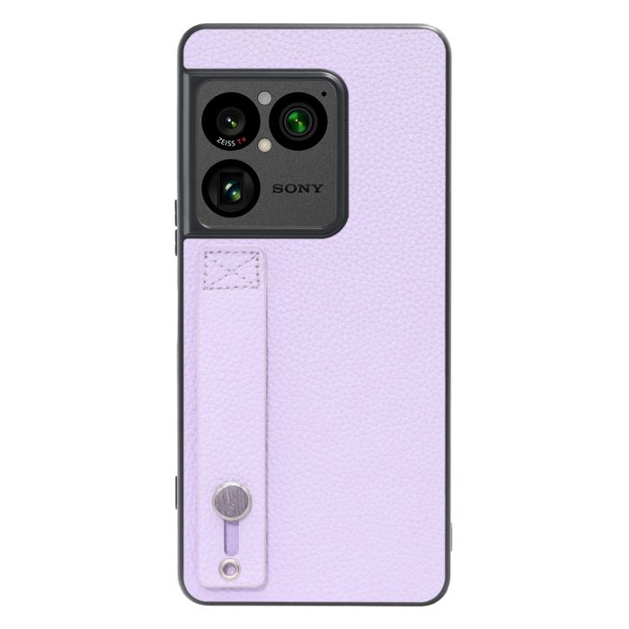 [ LOOF HOLD-SHELL ] Xperia 1 VIII XQ-GE44 SO-51G スマホケース 背面 ケース カバー ハードケース 背面ベルト 本革 ストラップホール [ Xperia 1 VIII ]