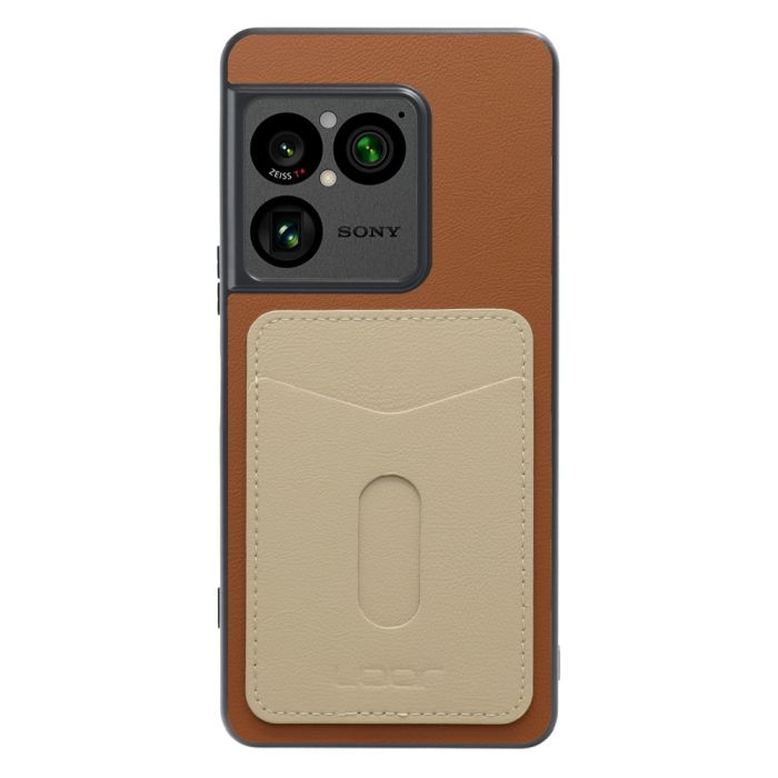 [ LOOF PASS-SHELL (LEATHER Ver.) スライド ] Xperia 1 VIII XQ-GE44 SO-51G スマホケース 背面 ケース カバー ハードケース カード収納 カードホルダー ストラップホール [ Xperia 1 VIII ]