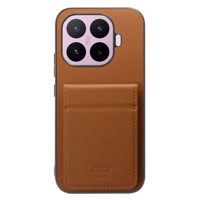 [ LOOF BASIC-SHELL SLIM CARD 2カード ] Xiaomi 17T シャオミ ケース 背面 カード収納 カード入れ カードポケット カバー スマホケース 薄型 大容量 本革 [ Xiaomi 17T ]