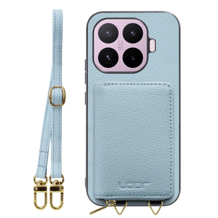[ LOOF LUXURY-SHELL POUCH ] Xiaomi 17T シャオミ ケース ショルダー スマホショルダー 背面 収納 ポーチ付き カバー スマホケース ストラップ 本革 [ Xiaomi 17T ]