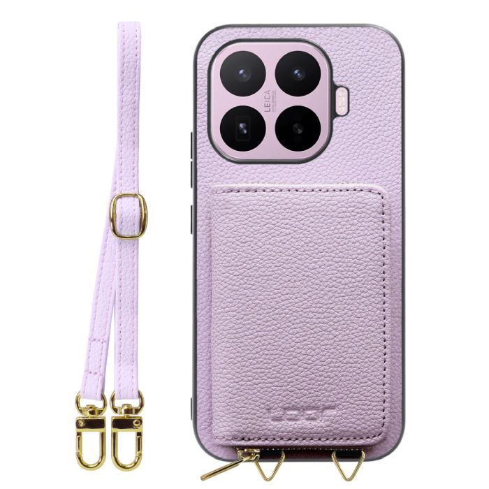 [ LOOF LUXURY-SHELL POUCH ] Xiaomi 17T シャオミ ケース ショルダー スマホショルダー 背面 収納 ポーチ付き カバー スマホケース ストラップ 本革 [ Xiaomi 17T ]