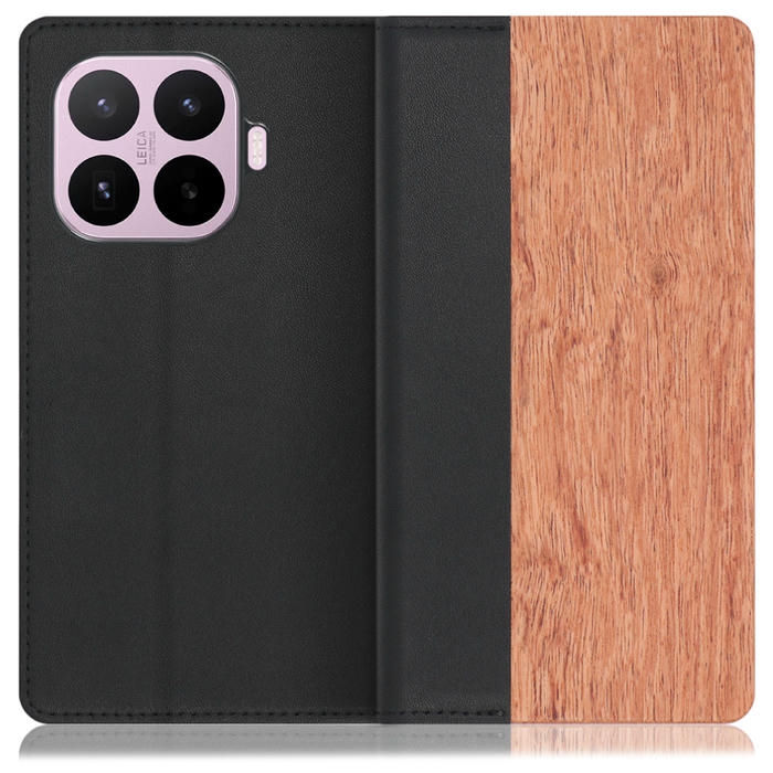 [ LOOF NATURE ] Xiaomi 17T シャオミ スマホケース ケース カバー 手帳型ケース カード収納 マグネット付き 天然木 本革 ベルトなし [ Xiaomi 17T ]