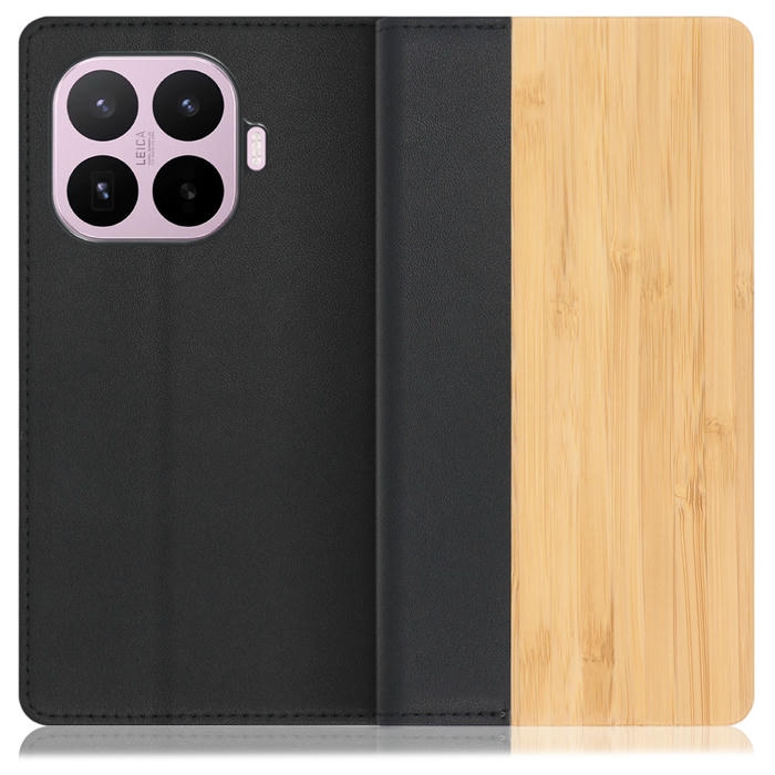 [ LOOF NATURE ] Xiaomi 17T シャオミ スマホケース ケース カバー 手帳型ケース カード収納 マグネット付き 天然木 本革 ベルトなし [ Xiaomi 17T ]