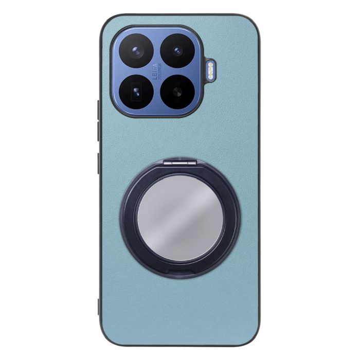 [ LOOF RING-SHELL (ミラー Ver.) ] Xiaomi 17T Pro シャオミ スマホケース 背面 ケース カバー ミラー付きスマホリング スタンド 本革 レザー 落下防止  [ Xiaomi 17T Pro ]