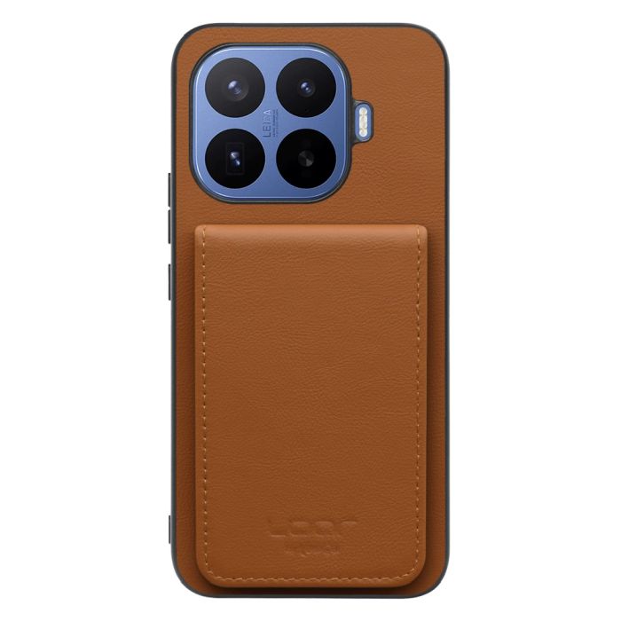 [ LOOF BASIC-SHELL SLIM CARD 4カード ] Xiaomi 17T Pro シャオミ ケース 背面 カード収納 カード入れ カードポケット カバー スマホケース 薄型 大容量 本革 [ Xiaomi 17T Pro ]