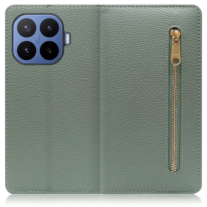 [ LOOF POCKET ] Xiaomi 17T Pro シャオミ スマホケース ケース カバー 手帳型ケース カード収納 本革 マグネットなし ベルトなし ポケット ファスナー [ Xiaomi 17T Pro ]