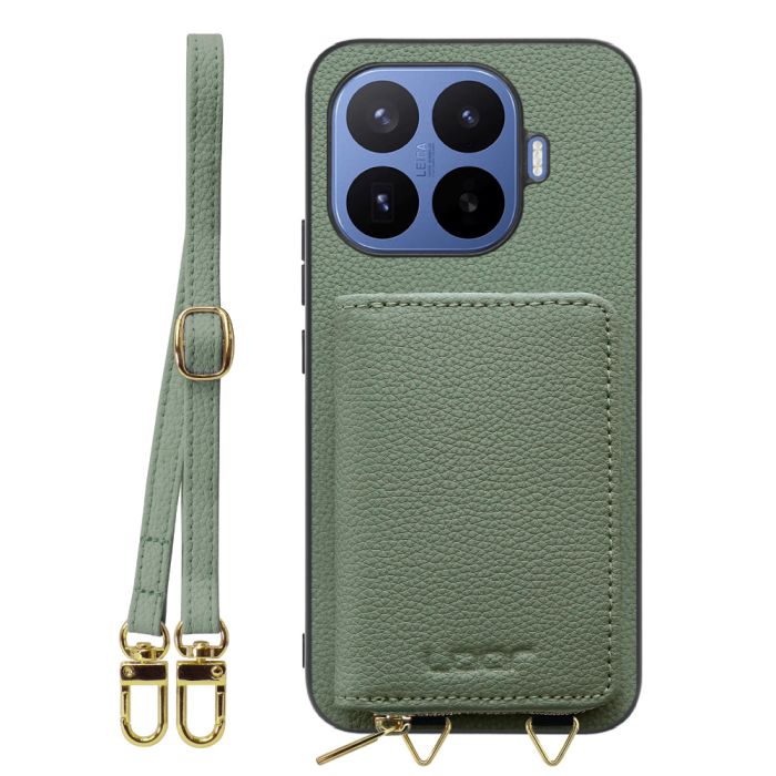 [ LOOF LUXURY-SHELL POUCH ] Xiaomi 17T Pro シャオミ ケース ショルダー スマホショルダー 背面 収納 ポーチ付き カバー スマホケース ストラップ 本革 [ Xiaomi 17T Pro ]