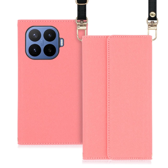 [ LOOF STRAP ] Xiaomi 17T Pro シャオミ スマホケース ケース カバー ショルダー スマホショルダー ストラップ 肩掛け 首掛け 手帳型ケース カード収納 マグネット付き [ Xiaomi 17T Pro ]