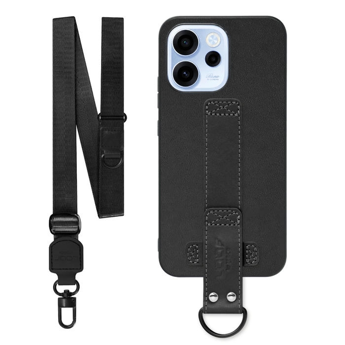 [ LOOF STRAP-SHELL (ロング+ Ver.) ] OPPO Reno15 A CPH2801 A601OP スマホケース 背面 ケース カバー ハードケース ショルダーベルト  本革 [ OPPO Reno15 A ]
