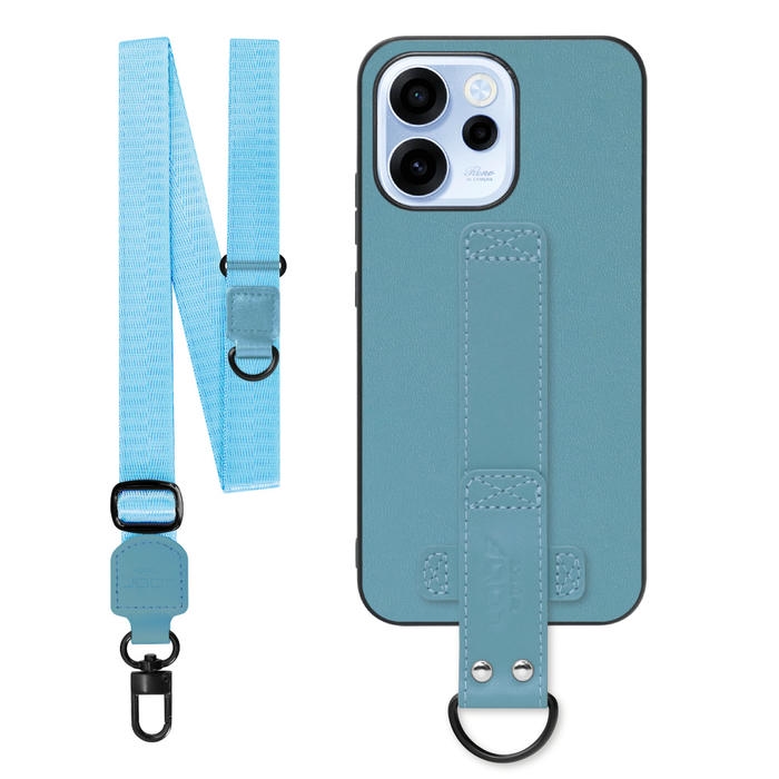 [ LOOF STRAP-SHELL (ロング+ Ver.) ] OPPO Reno15 A CPH2801 A601OP スマホケース 背面 ケース カバー ハードケース ショルダーベルト  本革 [ OPPO Reno15 A ]